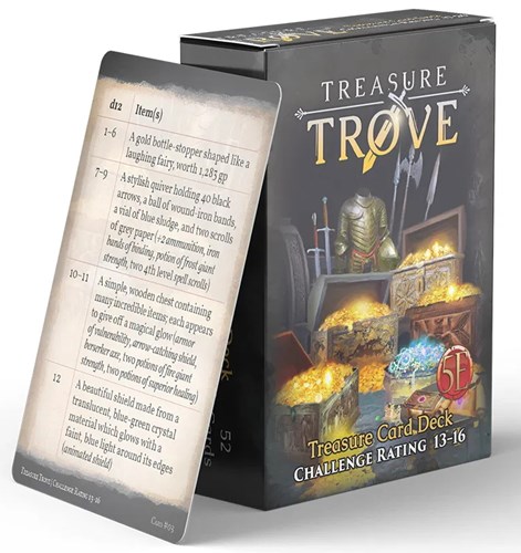 2!NRG1027 Dungeons And Dragons RPG: Treasure Trove Challenge Rating 13 to 16 Deck published by Nord Games