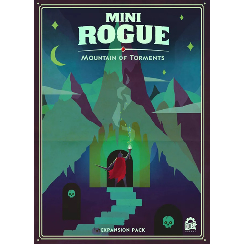 NUT25102MRS2MTAN Mini Rogue Board Game: The Mountains Of Torment published by Nuts! Publishing
