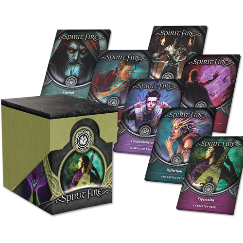 ONB0345 Spirit Fire Board Game: Hidden Depths Character 7-Pack Bundle published by Orange Nebula
