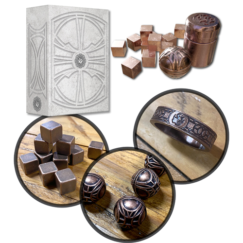 ONB0351 Spirit Fire Board Game: Antique Copper Metal Upgrade Kit published by Orange Nebula