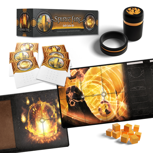 ONB0371 Spirit Fire Board Game: Color Kit - Gold published by Orange Nebula