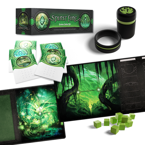 ONB0373 Spirit Fire Board Game: Color Kit - Green published by Orange Nebula
