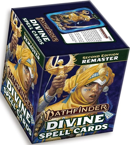 2!PAI10005MC Pathfinder RPG 2nd Edition: Divine Spell Cards (Remastered) published by Paizo Publishing