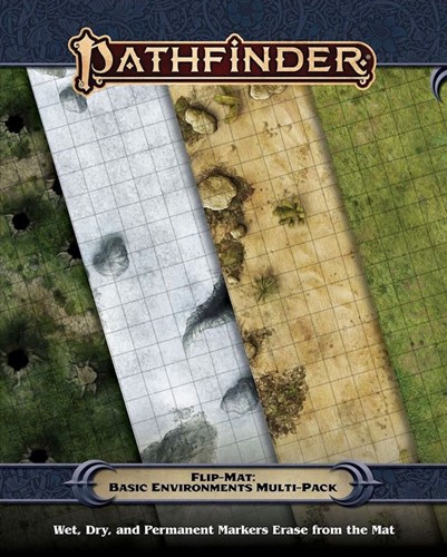 PAI11015FM Pathfinder Flip-Mat: Basic Environments Multi-Pack published by Paizo Publishing