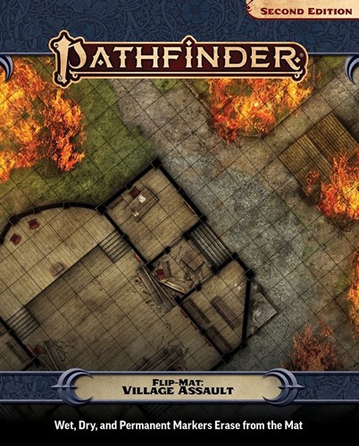 2!PAI11016FM Pathfinder Flip-Mat: Village Assault published by Paizo Publishing