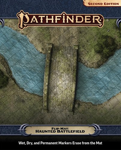 2!PAI11019FM Pathfinder Flip-Mat: Haunted Battlefield published by Paizo Publishing