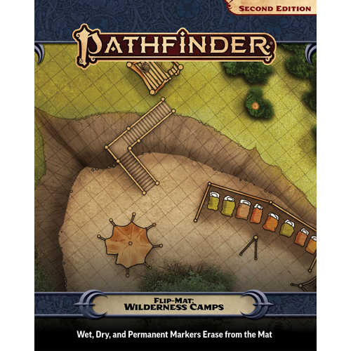 PAI11038FM Pathfinder Flip-Mat: Wilderness Camps published by Paizo Publishing