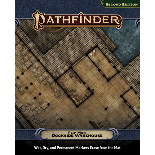 PAI11040FM Pathfinder Flip-Mat: Dockside Warehouse published by Paizo Publishing