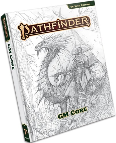 PAI12002SK Pathfinder RPG 2nd Edition: GM Core Rulebook Sketch Cover published by Paizo Publishing