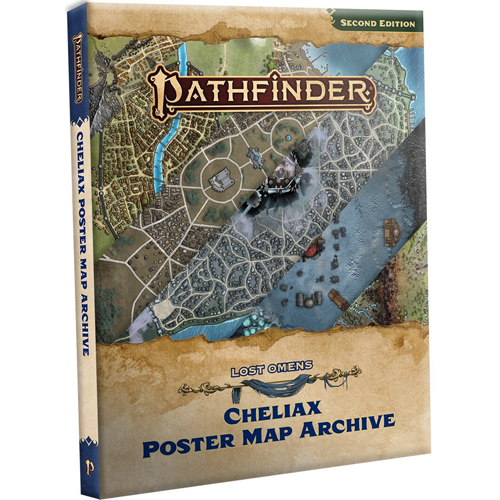 PAI13011MC Pathfinder RPG 2nd Edition: Lost Omens Cheliax Poster Map Archive published by Paizo Publishing