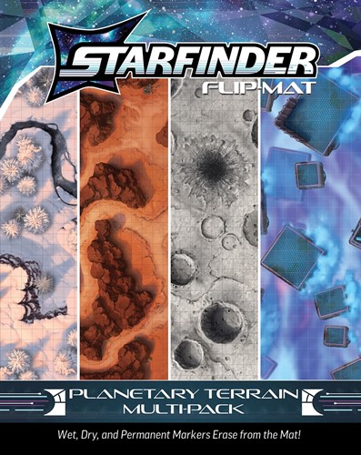 PAI21002FM Starfinder RPG: Flip-Mat Planetary Terrain Multi-Pack published by Paizo Publishing