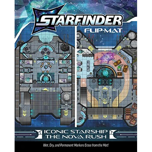 PAI21012FM Starfinder RPG 2nd Edition: Flip-Mat: Iconic Starship published by Paizo Publishing