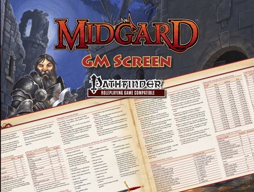 2!PAIKOBGMSPF Pathfinder RPG: Midgard GM Screen published by Kobold Press