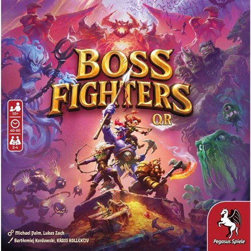 PEG51270E Boss Fighters QR Card Game published by Pegasus Spiele