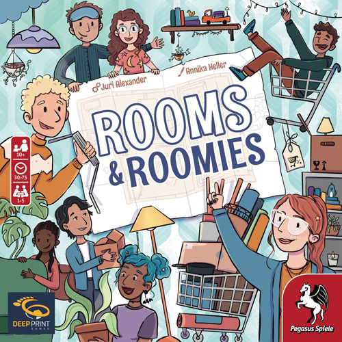 PEG57834E Rooms And Roomies Board Game published by Deep Print Games