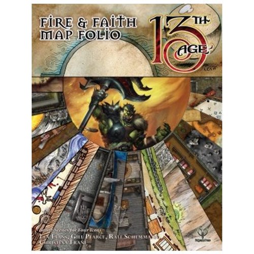 PEL13A13M 13th Age RPG: Fire And Faith Map Folio published by Pelgrane Press