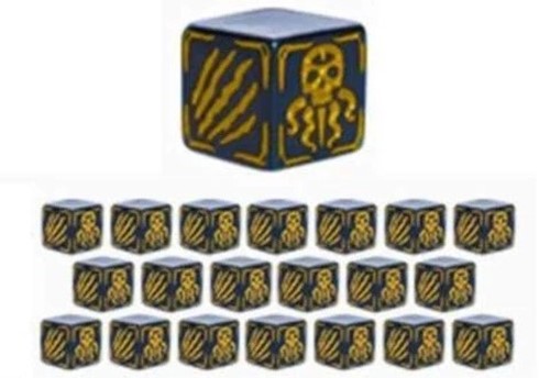 PETCWU34 Cthulhu Wars Board Game: Gold Cat Battle Dice published by Petersen Entertainment