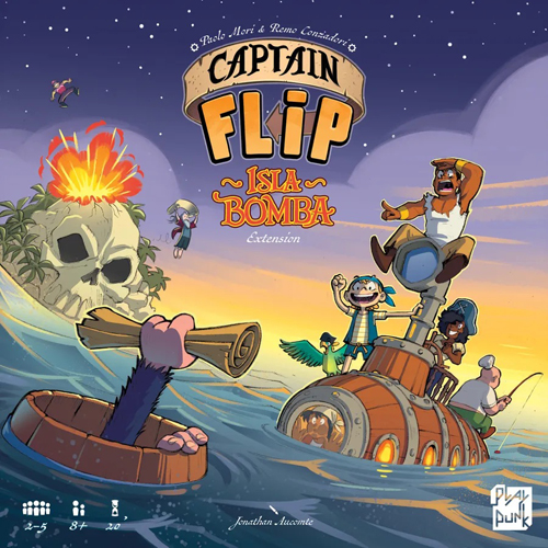 PLA383803 Captain Flip Board Game: Isla Bomba Expansion published by Playpunk