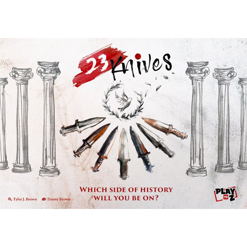 1!PTZ3403 23 Knives Card Game published by Play to Z