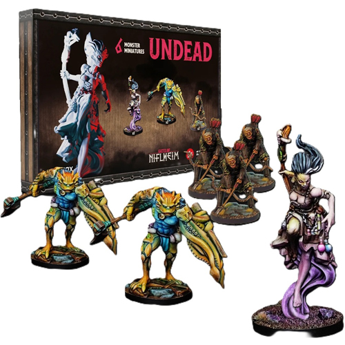 PUGON152M Gates Of Niflheim Board Game: Undead Miniatures Set published by Raybox Games