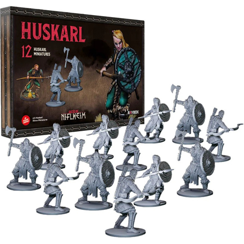 PUGON155M Gates Of Niflheim Board Game: Huskarl Miniatures Set published by Raybox Games
