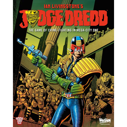 RBN05000 Judge Dredd: The Game Of Crime-Fighting In Mega-City One Board Game published by Rebellion Unplugged