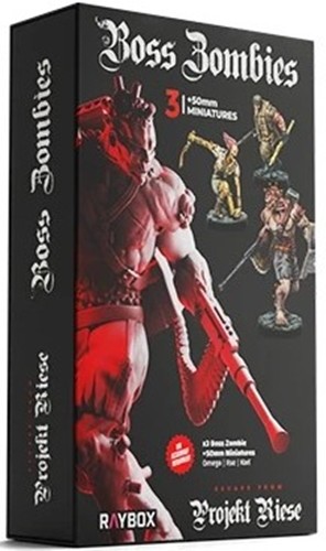 RBXEFPR253M Escape From Projekt Riese Board Game: Boss Zombies Miniatures Set published by Raybox Games