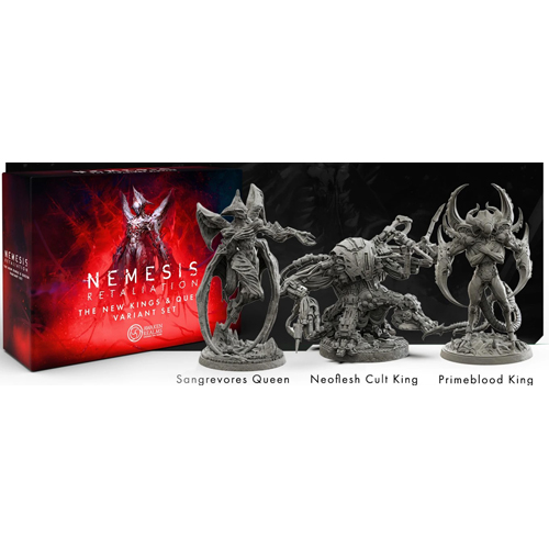 REBNRK3K Nemesis Retaliation Board Game: New Kings And Queen Variant Set published by Rebel