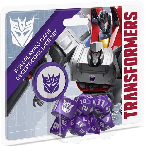 RGS02634 Transformers Roleplaying Game: Decepticon Dice Set published by Renegade Game Studios