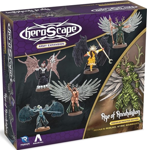 3!RGS02698 Heroscape Board Game: Revna's Rebuke: Kyrie Warriors Army Expansion published by Renegade Game Studios