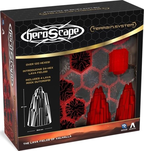 RGS02792 Heroscape Board Game: The Lava Fields Of Valhalla Terrain Expansion published by Renegade Game Studios