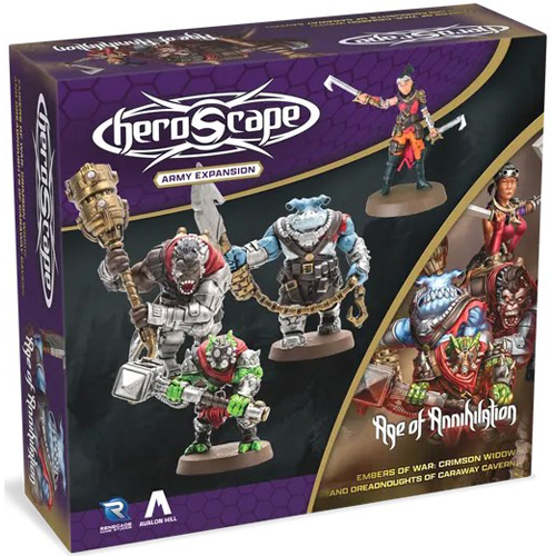1!RGS02844 Heroscape Board Game: Crimson Widow And Dreadnoughts Of Caraway Cavern Army Expansion published by Renegade Game Studios