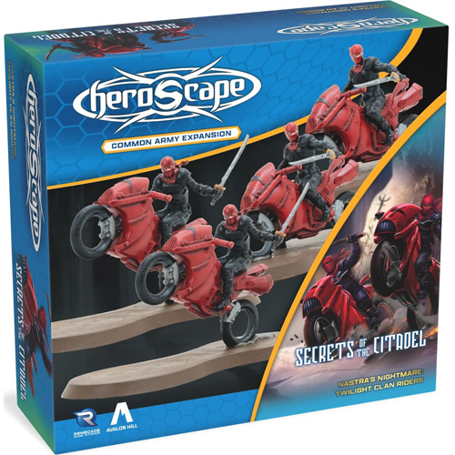 RGS02968 Heroscape Board Game: Twilight Ninja Clan Riders Army Expansion published by Renegade Game Studios