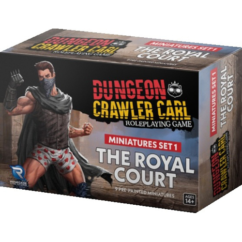RGS02992 Dungeon Crawler Carl RPG Miniatures Set I: The Royal Court published by Renegade Game Studios