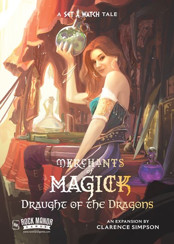 2!RMA122 Merchants Of Magick Board Game: Draught Of The Dragons Expansion published by Rock Manor Games