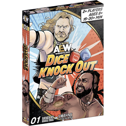 SCRDKOAEW01 AEW Dice Knock Out Dice Game: Set 01 Hangman Adam Page vs Swerve Strickland published by Scrungo