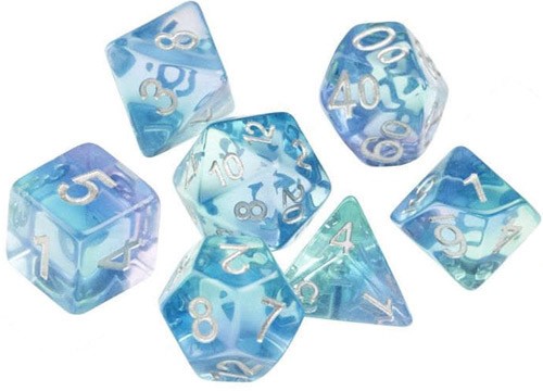 Emerald Waters Polyhedral Dice Set