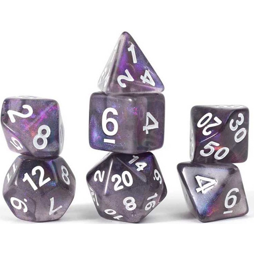 SDZ001602 Amethyst Treasures Unearthed Polyhedral Dice Set published by Sirius Dice
