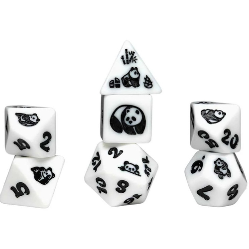 2!SDZ002602 Moon Panda Animal Polyhedral Dice Set published by Sirius Dice