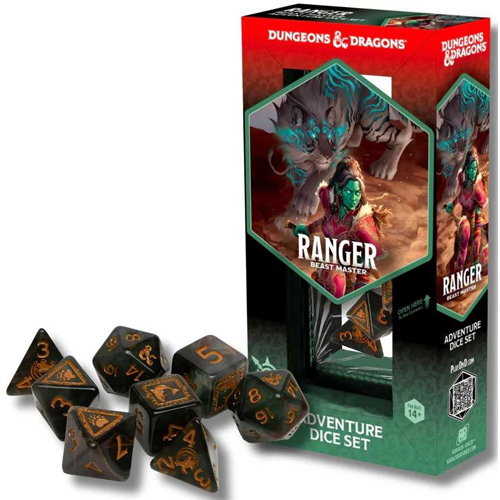 3!SDZ200226 Dungeons And Dragons Adventure Dice Set - Ranger: Beast Master published by Sirius Dice