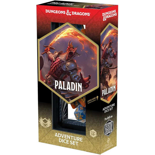 SDZ200229 Dungeons And Dragons Adventure Dice Set - Paladin: Orange, Blue published by Sirius Dice