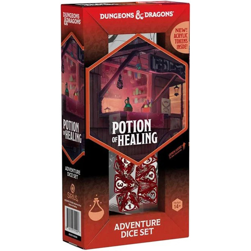 SDZ200230 Dungeons And Dragons Adventure Dice Set - Potion Of Healing published by Sirius Dice