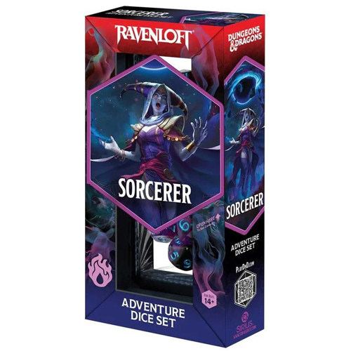 SDZ200235 Dungeons And Dragons Adventure Dice Set - Sorcerer: Purple published by Sirius Dice