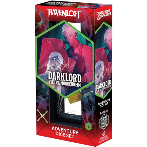 SDZ200238 Dungeons And Dragons Adventure Dice Set - Darklord Viktra Mordenheim published by Sirius Dice