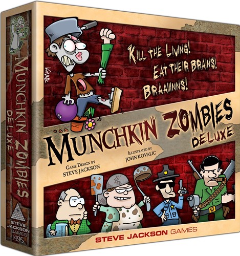 2!SJ1495 Munchkin Zombies Card Game: Deluxe Edition published by Steve Jackson Games
