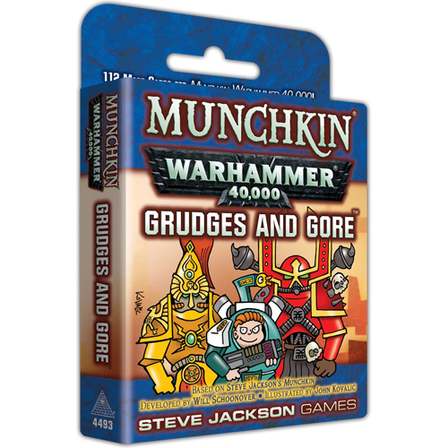 SJ4493 Munchkin Warhammer 40000 Card Game: Grudges And Gore Expansion published by Steve Jackson Games