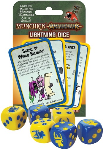 Munchkin Card Game: Warhammer Age Of Sigmar Lightning Dice