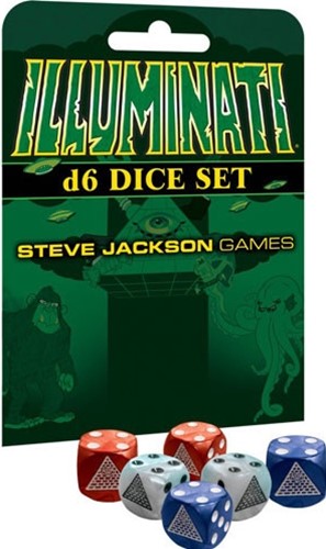 SJ5928 Illuminati D6 Dice Set published by Steve Jackson Games