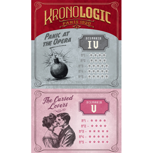 SMKR1EXP1 Kronologic Board Game: Paris 1920 Panic At The Opera And The Cursed Lovers Expansion published by Super Meeple