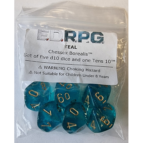 SPIEDRPGDT Elite Dangerous RPG: Dice Teal published by Spidermind Games